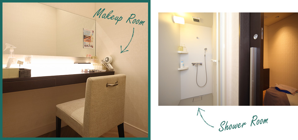 メイクルーム シャワールーム